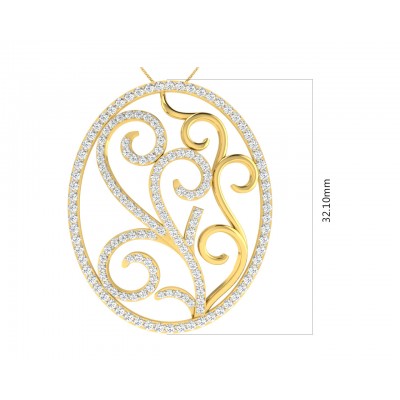 Celeste Diamond Pendant in Gold